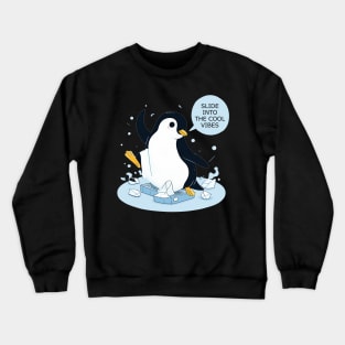 snowy penguin Crewneck Sweatshirt